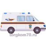 Фигура двухсторонняя на колесиках "МЧС"
