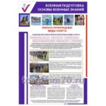 Стенд "Военная подготовка. Основы военных знаний. Военно-прикладные виды спорта"