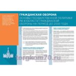Стенд "Гражданская оборона. Основы государственной политики РФ"