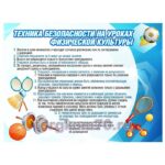 Стенд "Техника безопасности на уроках физической культуры"