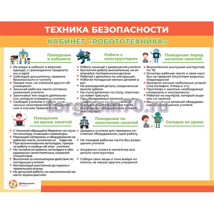 d5df51d6c52811ec9cec8af3fd022432_b4eabeea63f411ee84278af3fd022432 Стенд по техники безопасности для изучения направления "Робототехника" — изображение 1