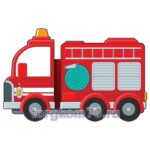 Фигура двухсторонняя на колесиках “Пожарная машина”