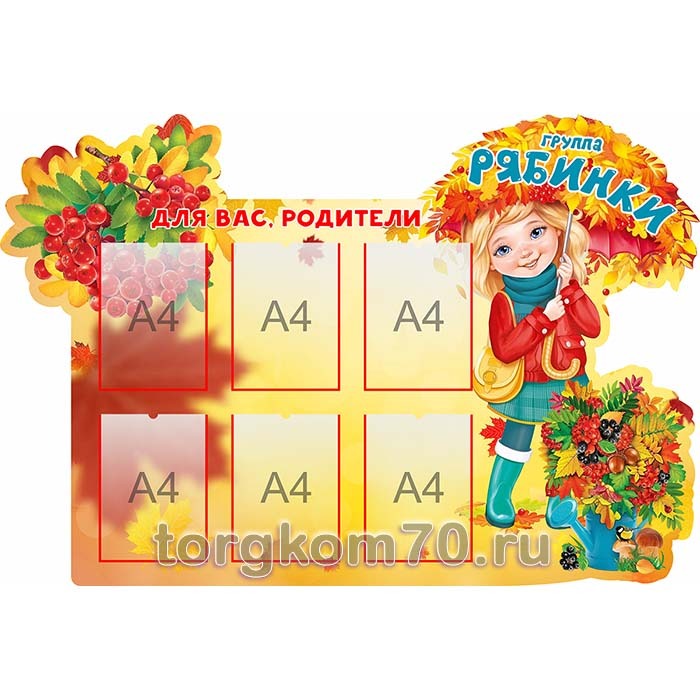 f1da25e6619e11ee8bd08af3fd022432_f20443f8619e11ee8bd08af3fd022432 Стенд для группы «Рябинки» — изображение 1