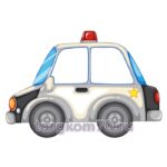 Фигура двухсторонняя на колесиках "Полицейская машина"
