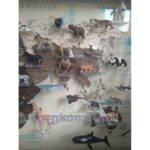 Карта мира из дерева на оргстекле + резиновые фигурки животных — изображение 4