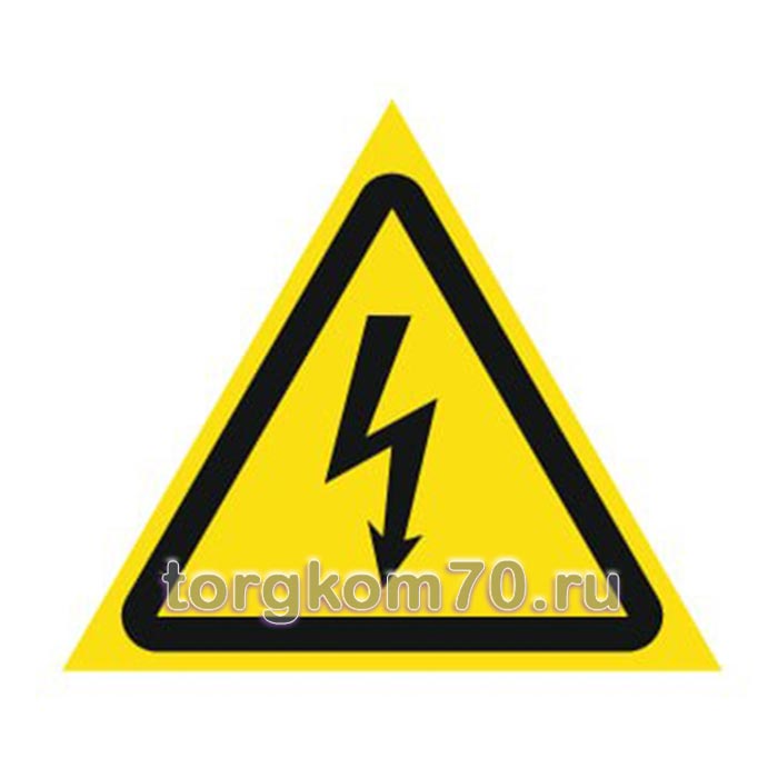 45894f80760211f19ba58af3fd022432_44ee66c0768c11f19ba58af3fd022432 Табличка - Предупреждающий знак безопасности W08 "Опасность поражения электрическим током" — изображение 1